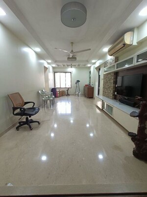 Living Room in 4 BHK Apartment at Supreme Lake Lucerne, Powai – for Rent