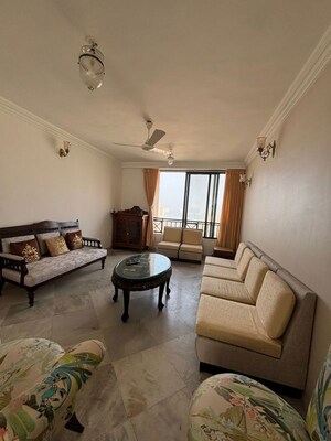Living Room in 4 BHK Apartment at Hiranandani Gardens Lake Castle, Powai – for Rent