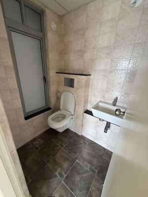 Bathroom in 1 BHK Apartment at Mahindra Happinest Tathawade Phase 1, Tathawade – for Rent