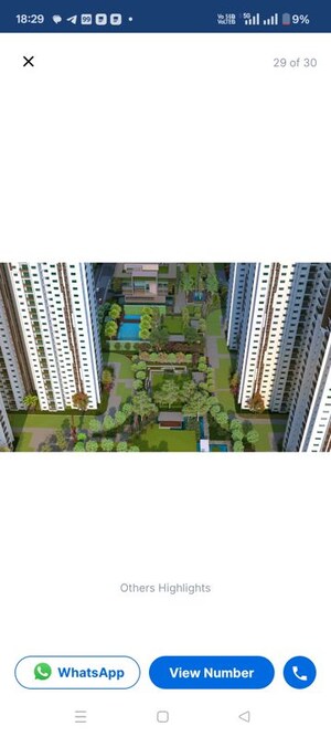 Master Plan in 3 BHK Apartment at Aparna Zenon, Puppalaguda – for Rent