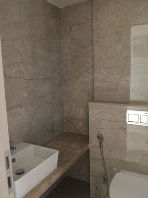 Bathroom in 2 BHK Apartment at MS Gateway, Juhu Road – for Rent