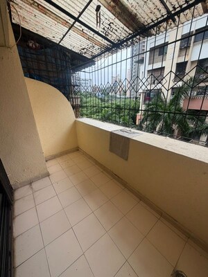 Balcony in 1 BHK Apartment at Highland Residency CHSL, Balkum Pada – for Rent