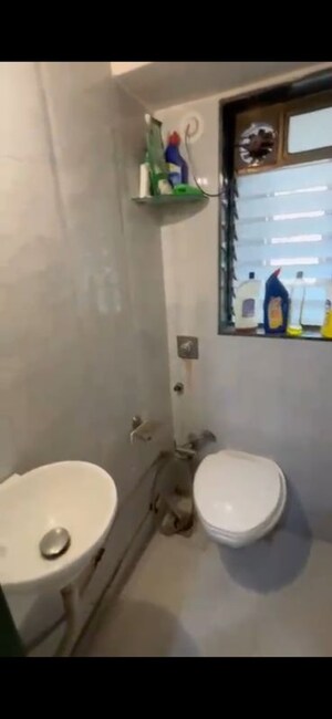 Bathroom in 1 RK Apartment at JanKalyan CHS, Goregaon West – for Rent