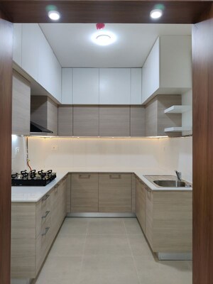 Kitchen in 2 BHK Apartment at Bhartiya Nikoo Homes Phase 2, Thanisandra Main Road – for Rent