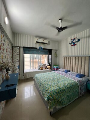 Bedroom in 2 BHK Apartment at Adani Ten BKC, Bandra East – for Rent