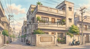  Apartment – Exterior View View at Vrundavan Society - for Sale