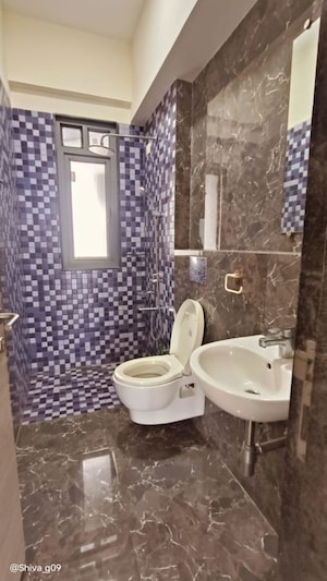 Bathroom in 3 BHK Apartment at Kanakia Miami, Mahim – for Rent