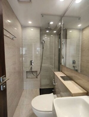 Bathroom in 1 BHK Apartment at Hiranandani Regent Hill, Powai – for Rent