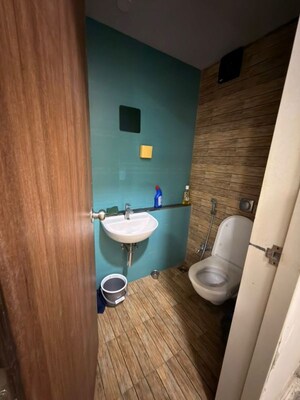 Bathroom in 1 BHK Apartment at Lodha Majiwada Tower 4, Kolshet – for Rent