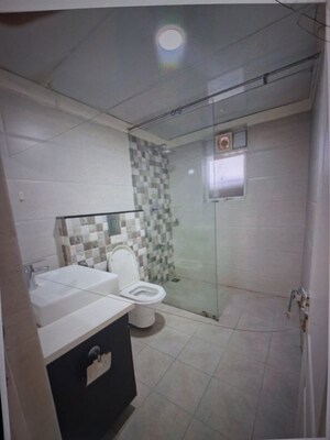 Bathroom in 3 BHK Apartment at Aparna Sarovar, Nallagandla – for Rent