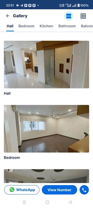 Kitchen in 3 BHK Apartment at Aparna Sarovar, Nallagandla – for Rent