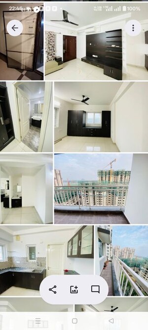 Kitchen in 3 BHK Apartment at Aparna Sarovar Grande, Nallagandla – for Rent