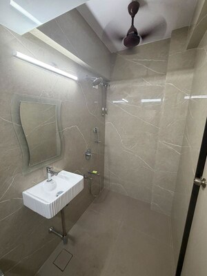 Bathroom in 2 BHK Apartment at Takshila CHS, Andheri East – for Rent