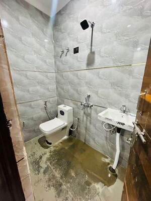 Bathroom in 1 BHK Builder Floor at Chattarpur – for Rent