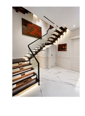 Staircase in 4 BHK Villa at Sahastradhara – for Sale