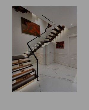 Staircase in 4 BHK Villa at Sahastradhara – for Sale