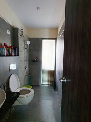 Bathroom in 2 BHK Apartment at Siddhi Highland Haven, Balkum Pada – for Rent