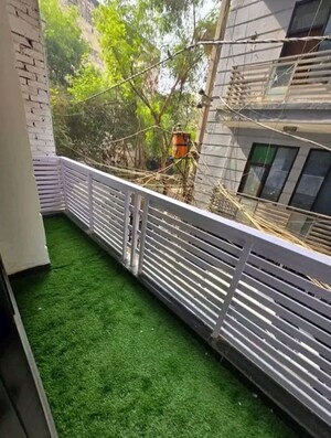 Balcony in 3 BHK Apartment at Chattarpur – for Rent