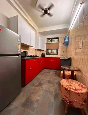 Kitchen in 3 BHK Apartment at Chattarpur – for Rent