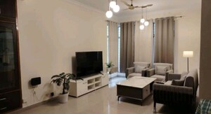 Living Room in 3 BHK Apartment at Gomti Nagar – for Rent