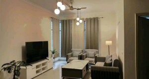 Living Room in 3 BHK Apartment at Gomti Nagar – for Rent