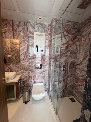 Bathroom in 4 BHK Apartment at Lodha World View, Worli – for Rent
