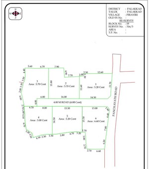  Plot – Map Location View at Pirayari - for Sale