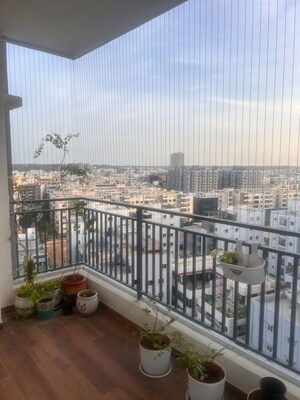 Balcony in 3 BHK Apartment at EIPL Corner Stone, Gandipet – for Rent
