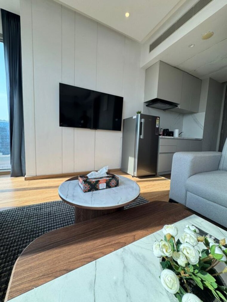 Living Room, m3m-my-den Studio 900 Sq.Ft. Apartment In Sector 67 Gurgaon 10595796