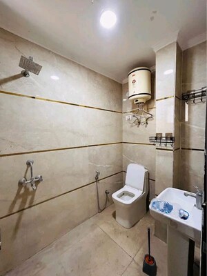 Bathroom in 4 BHK Apartment at Chattarpur – for Rent