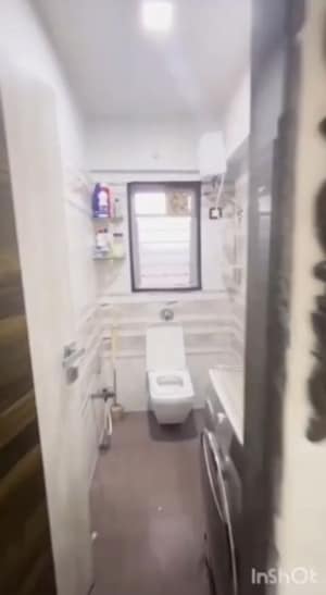 Bathroom in 3 BHK Apartment at Sai Jyote Apartment, Vile Parle West – for Rent