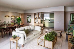 Living Room in 3.5 BHK Apartment at Godrej Woodscapes, Budigere Cross – for Sale