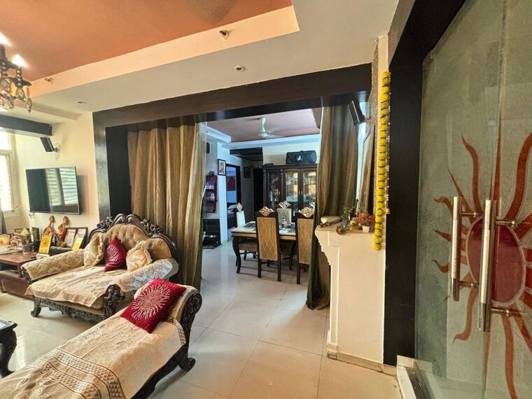 Living Room, tgb-meghdutam 3.5 Bedroom 2300 Sq.Ft. Apartment In Sector 50 Noida 10595834