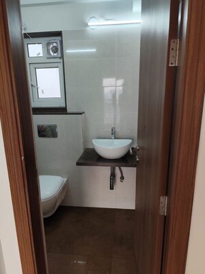 Bathroom in 2 BHK Apartment at Shapoorji Pallonji BKC 28, Bandra East – for Rent