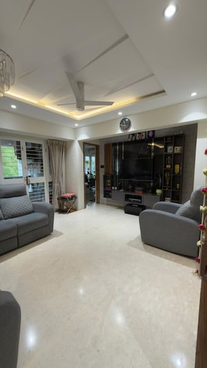Living Room in 3 BHK Apartment at Ravetkar 100 Prabhat, Prabhat Road – for Sale