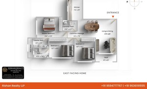 Floor Plan in 3 BHK Apartment at Chandak Stella, Goregaon West – for Sale