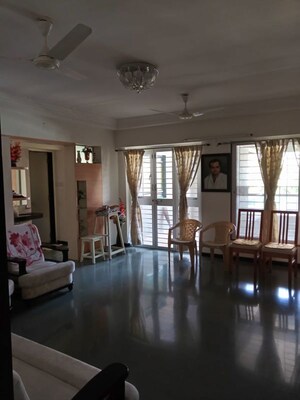 Living Room in 3.5 BHK Apartment at Bhusari Colony – for Rent