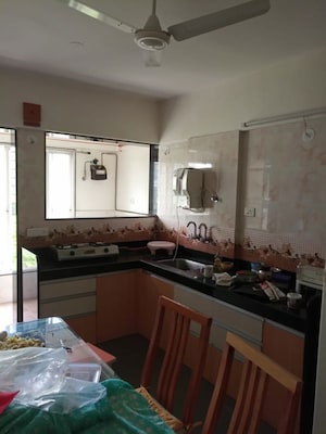 Kitchen in 3.5 BHK Apartment at Bhusari Colony – for Rent