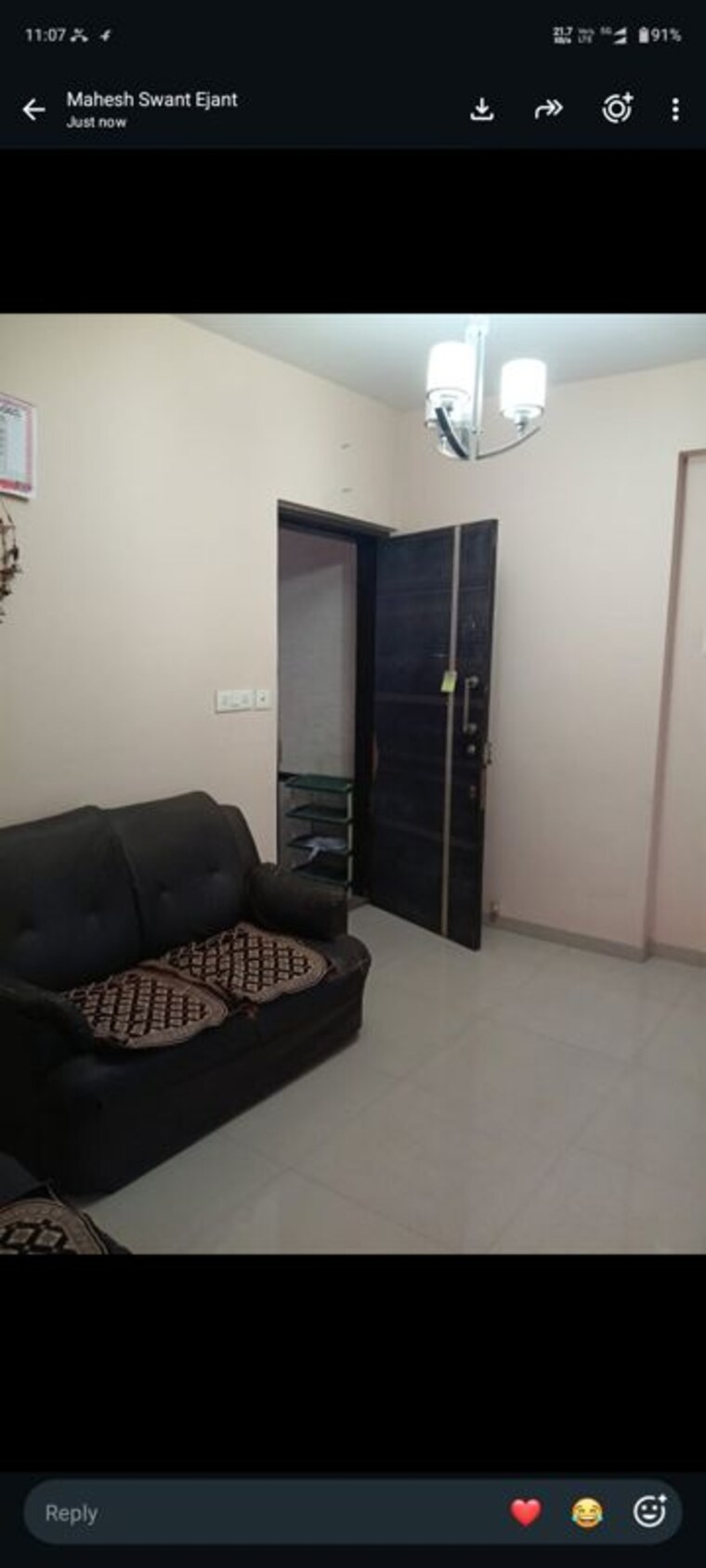 Living Room, dimple-la-belleza 2 Bedroom 750 Sq.Ft. Apartment In Borivali East Mumbai 10596035