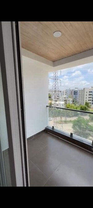 Balcony in 3 BHK Apartment at Praneeth Pranav Jaitra, Miyapur – for Rent