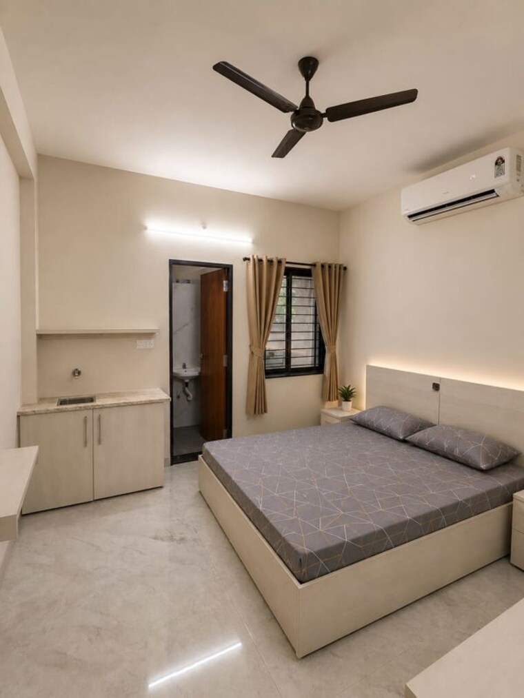 Bedroom, bangali square 1 RK 140 Sq.Ft. Builder Floor In Bangali Square Indore 10596099