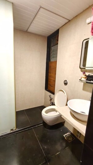 Bathroom in 3 BHK Apartment at Satellite Tower, Goregaon East – for Rent