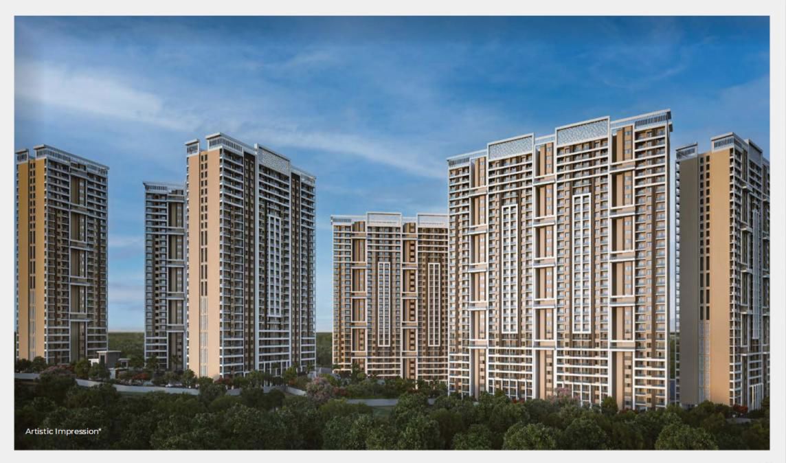 3 BHK + Prayer Room,Servant Room 1213 Sq.Ft. Apartment in Nyati Esteban