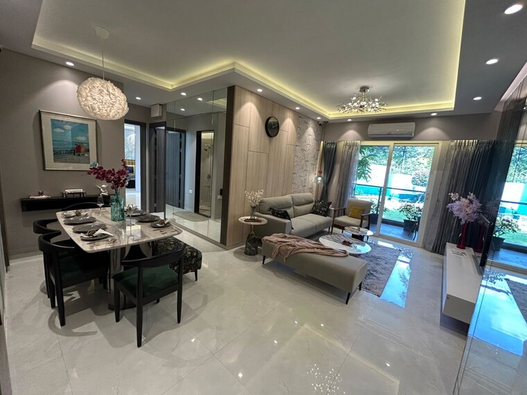 Living Room, nyati-esteban 3 Bedroom 1213 Sq.Ft. Apartment In Undri Pune 10596154