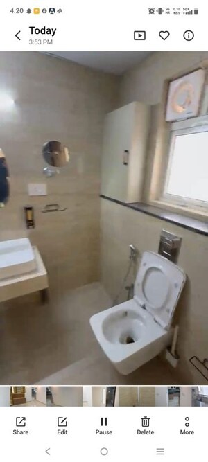 Bathroom in 3 BHK Apartment at Auro The Pearl, Hi Tech City – for Rent