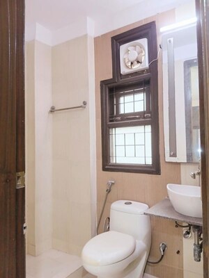 Bathroom in 3 BHK Builder Floor at Chittaranjan Park – for Rent