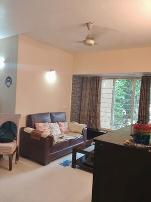 Living Room in 3 BHK Apartment at Group Seven Rushi Heights, Goregaon East – for Rent