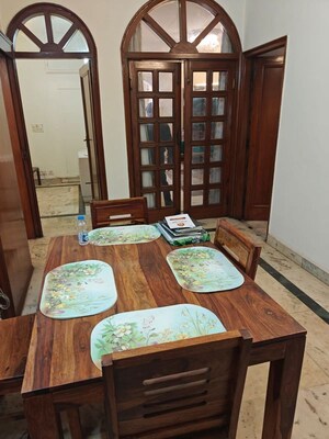 Bedroom in 3 BHK Builder Floor at Safdarjung Enclave – for Rent