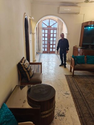 Living Room in 3 BHK Builder Floor at Safdarjung Enclave – for Rent