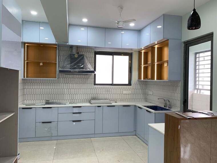 Kitchen, srr-sriram-river-view 3 Bedroom 2665 Sq.Ft. Apartment In Narsingi Hyderabad 10596316